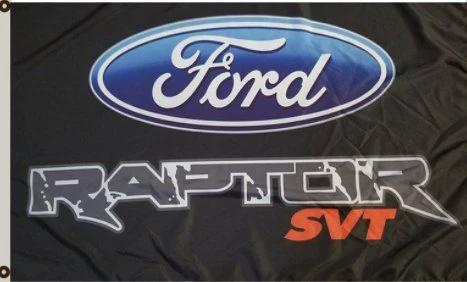 Ford RAPTOR SVT BLACK Flag 3X5 Ft Polyester Banner USA 90x150cm by flagsjustdoit