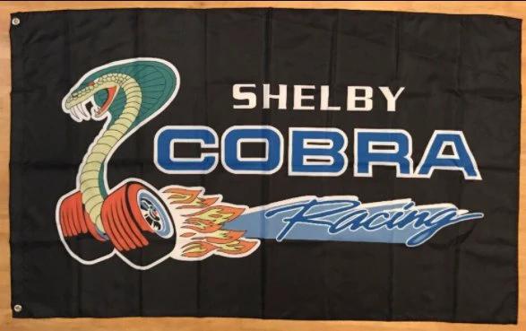 Ford Shelby Cobra Flag 3X5 Ft Polyester Banner USA 90x150cm by flagsjustdoit