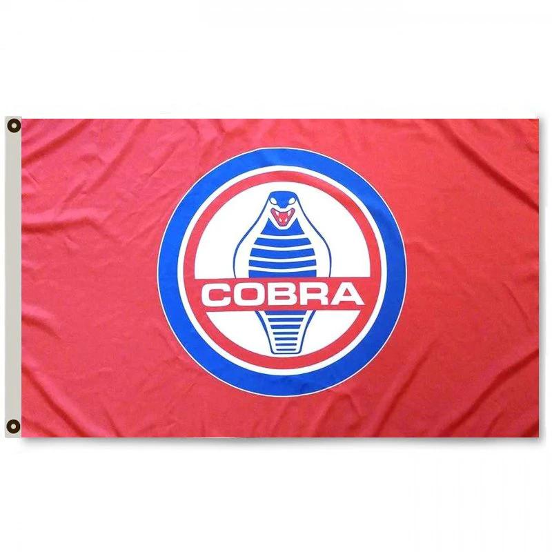 Ford Shelby Cobra Red Flag 3X5 Ft Polyester Banner USA 90x150cm by flagsjustdoit