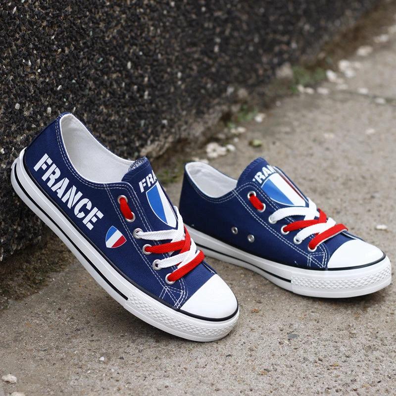 France Canvas Sneakers Shoes For Men Women Fans by Crocs