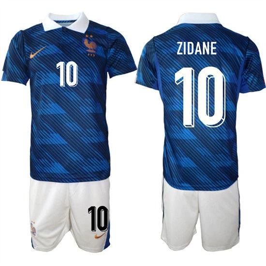 France #10 ZIDANE Jerseys National Team x World Cup 2026 Home On Field Soccer by Soccer Jersey
