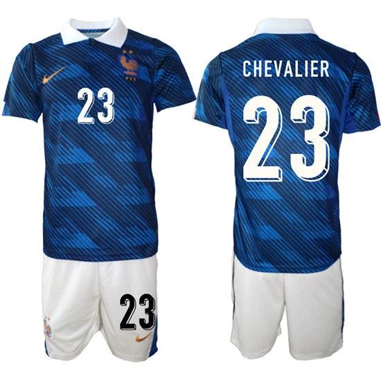 France #23 CHEVALIER Jerseys National Team x World Cup 2026 Home On Field Soccer by Soccer Jersey