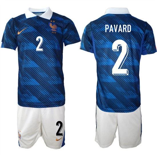 France #2 PAVARD Jerseys National Team x World Cup 2026 Home On Field Soccer by Soccer Jersey