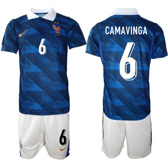 France #6 CAMAVINGA Jerseys National Team x World Cup 2026 Home On Field Soccer by Soccer Jersey