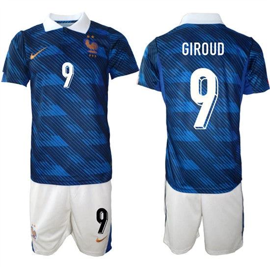 France #9 GIROUD Jerseys National Team x World Cup 2026 Home On Field Soccer by Soccer Jersey