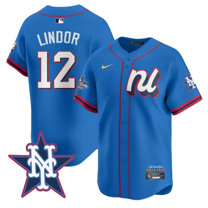 Francisco Lindor Jersey #12 American League 2025 MLB All-Star Limited Stitched by My Store