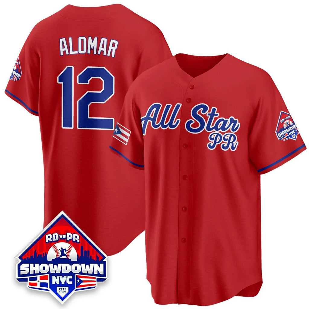 Francisco Lindor Jersey #12 Puerto Rican Baseball All-Star 2025 Stitched Red by My Store