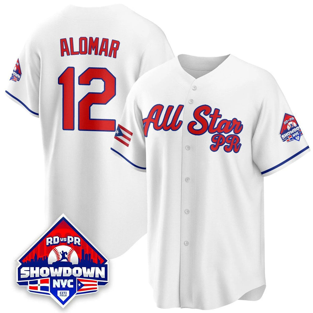 Francisco Lindor Jersey #12 Puerto Rican Baseball All-Star 2025 Stitched White by My Store