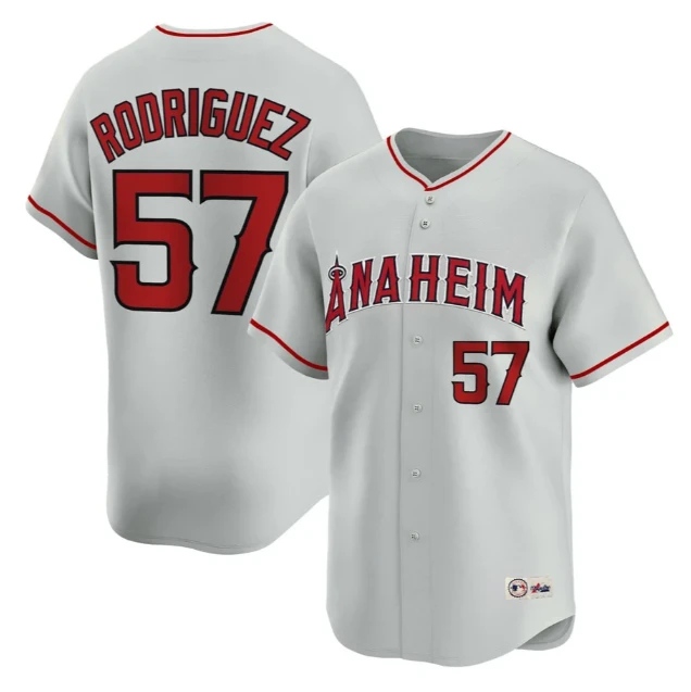Francisco Rodríguez #57 Anaheim Angels Grey Jersey - All Stitched by My Store