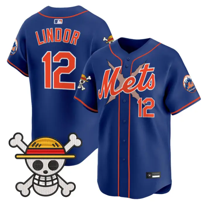 Francisco Lindor Jersey #12 New York Mets One Piece Premier Stitched by My Store