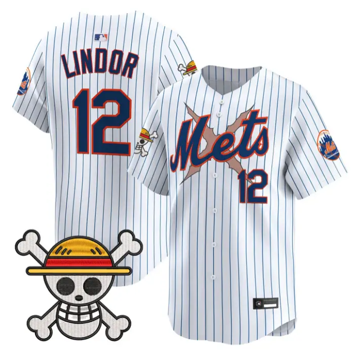 Francisco Lindor Jersey #12 New York Mets One Piece Premier Stitched by My Store
