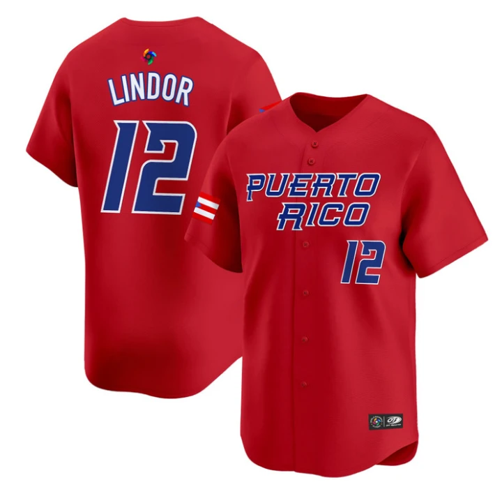 Francisco Lindor Jersey #12 Puerto Rico Classic 2026 Roster Stitched by My Store