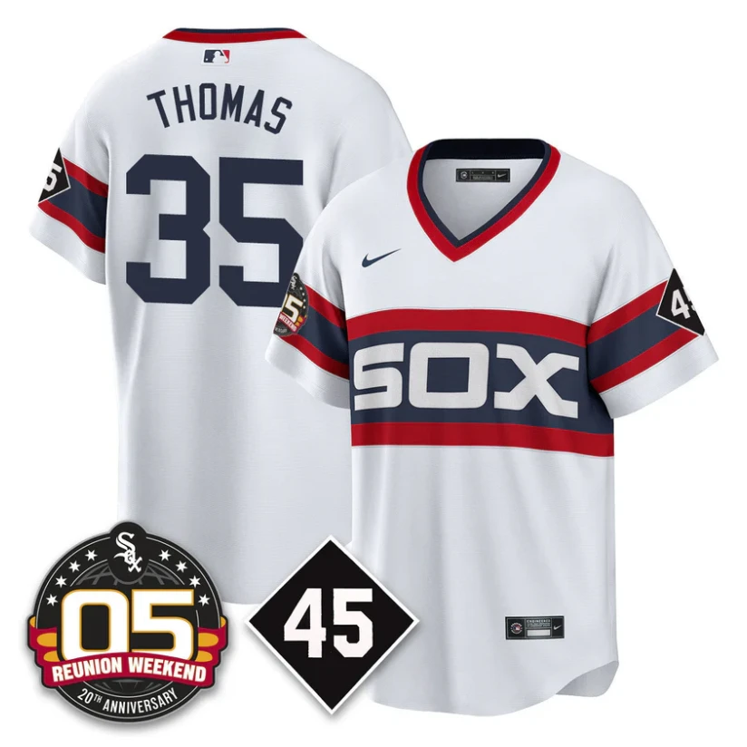 Frank Thomas Jersey #35 Chicago White Sox 2025 Reunion Weekend Cooperstown by My Store