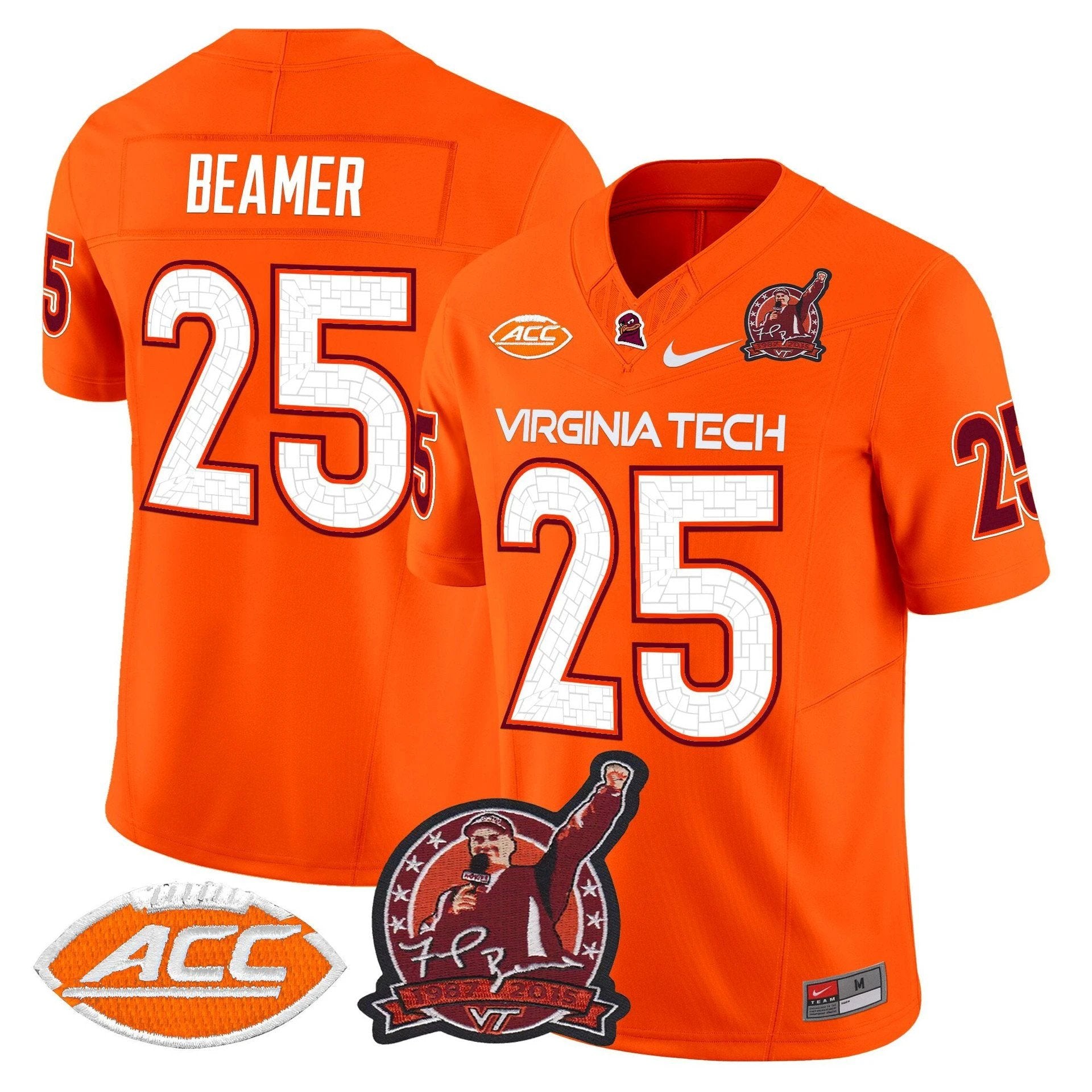 Frank Beamer Jersey #25 Virginia Tech Hokies Coach Frank Beamer 2025 by My Store NCAA Football Jerseys