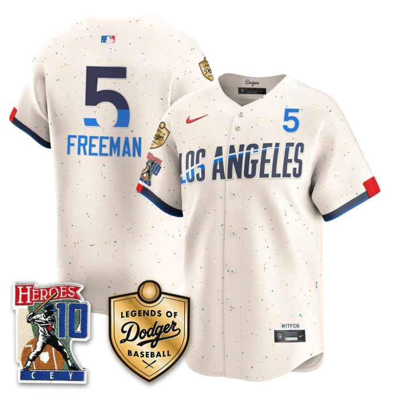 Freddie Freeman Jersey #5 Dodgers Ron Cey Legends Of Dodgers City Connect by My Store