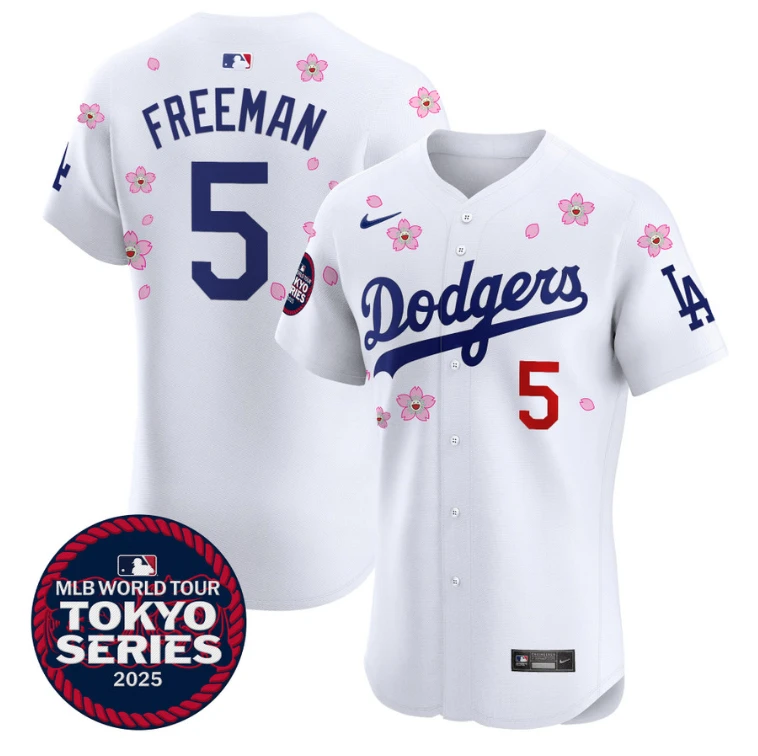 Freddie Freeman Jersey #5 Dodgers Tokyo Series 2025 Vapor Premier Elite Stitched White by My Store