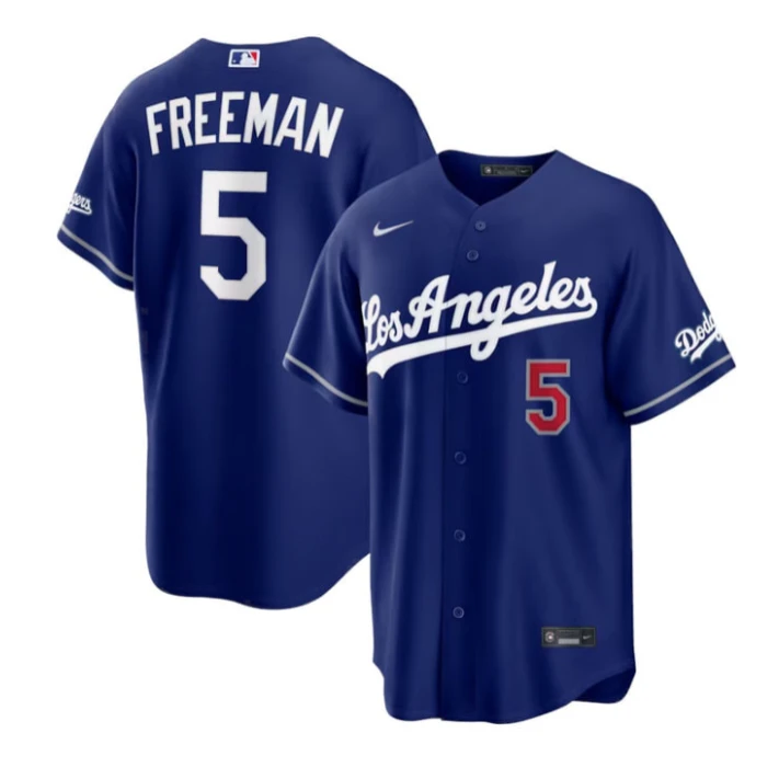 Freddie Freeman #5 Dodgers Blue Jersey - All Stitched by My Store