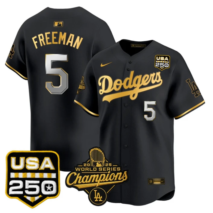 Freddie Freeman Jersey #5 Dodgers 2025 World Series Champions 250 USA Stitched by My Store