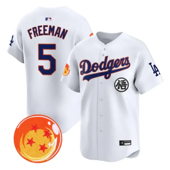 Freddie Freeman Jersey #5 Dodgers Dragon Ball Vapor Premier Stitched by My Store