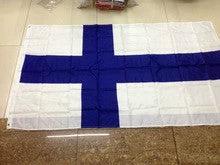 Finnish Flag ,Finland national flag,90*150CM, 3x5ft Siniristilippu banner by flagsshop