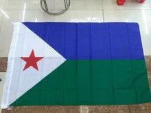 Flag of Djibouti Djibouti flag-90*150CM-Djibouti national banner 3x5ft by flagsshop