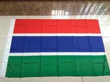 Gambia flag Flag of The Gambia The Gambia national flag-3X5FT by flagsshop