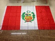 Peruvian flag, national flag of the Republic of Peru ,90*150CM,Peru country banner 3x5ft by flagsshop