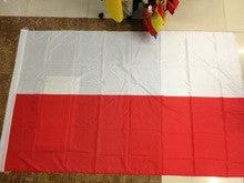 Polish flag Flag of Poland-100% polyster-3x5ft Poland country banner-90*150CM by flagsshop