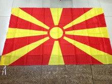 Macedonian flag National Flag of the Republic of Macedonia,90*150CM,Macedonia banner 3x5ft by flagsshop