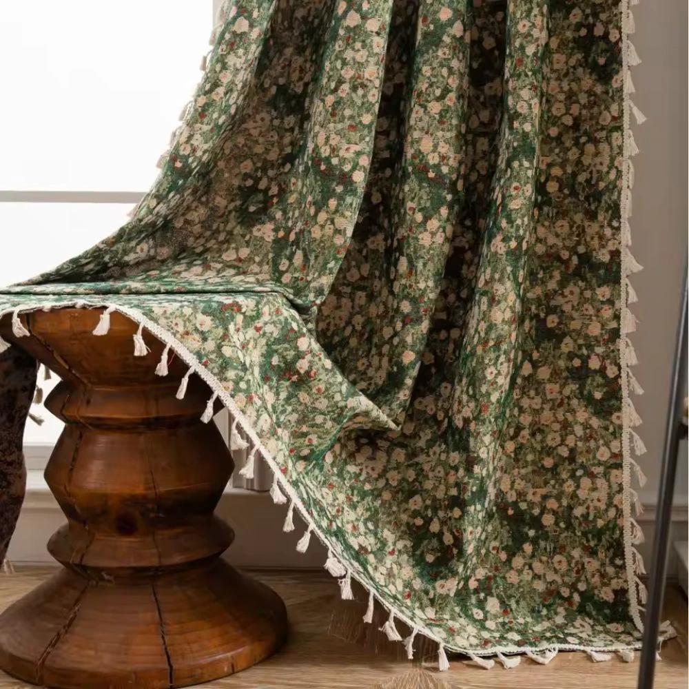 French Vintage Floral Tapestry Curtain by Casa & Beyond