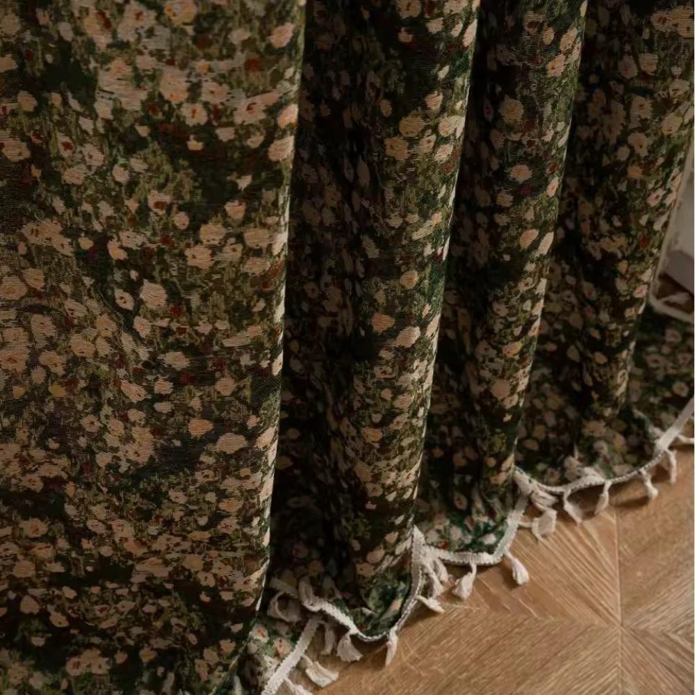 French Vintage Floral Tapestry Curtain by Casa & Beyond