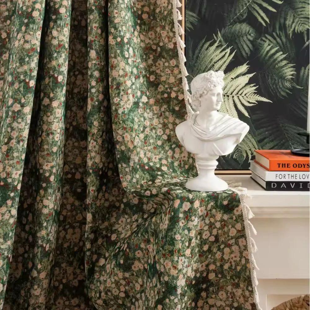 French Vintage Floral Tapestry Curtain by Casa & Beyond