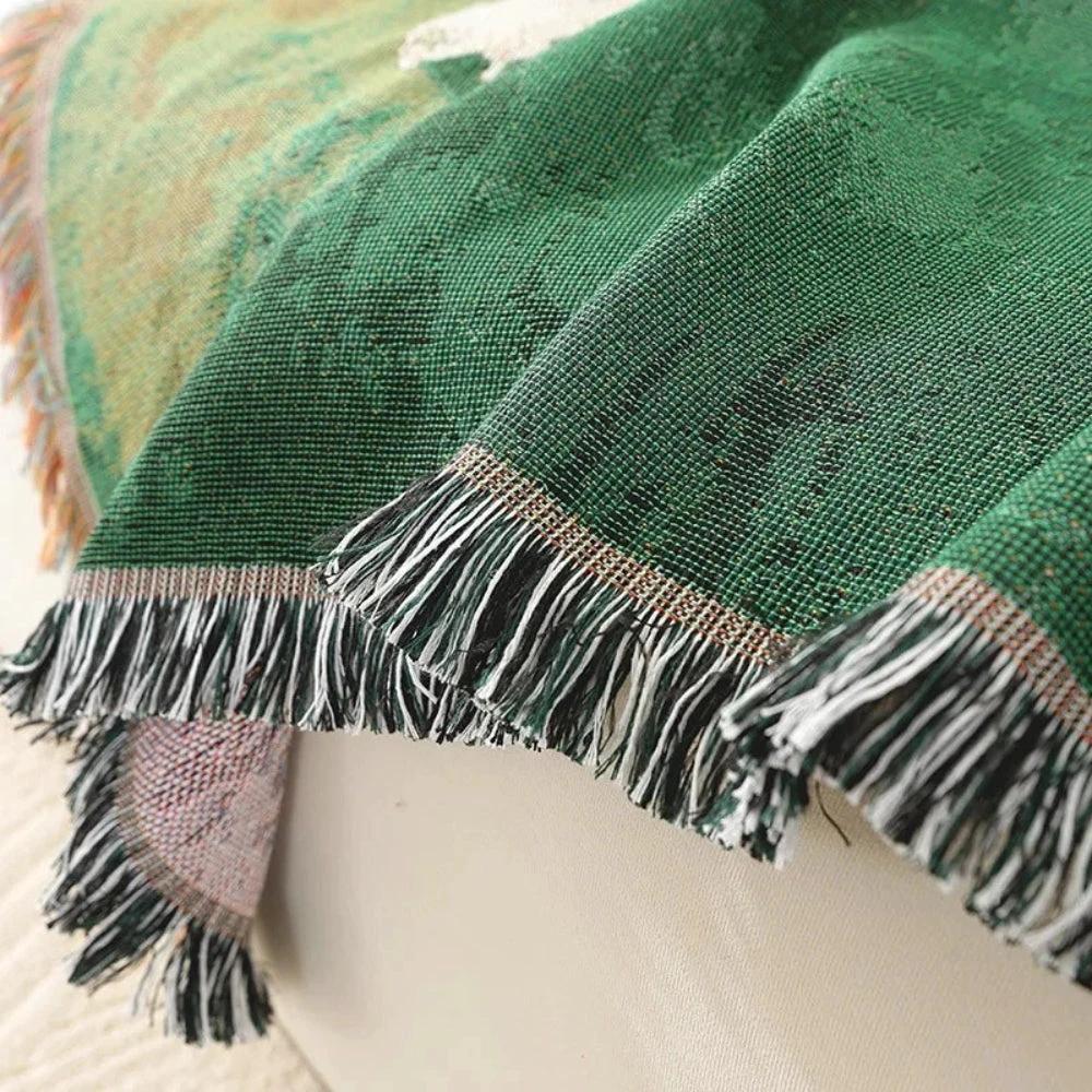 Frida Sheep Woven Throw Blanket by Casa & Beyond