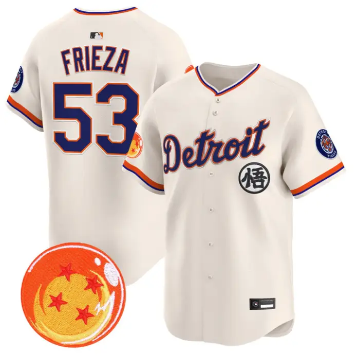 Frieza Jersey #53 Detroit Tigers Dragon Ball Premier Stitched by My Store