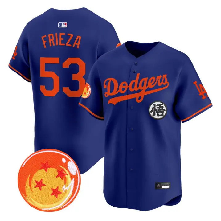 Frieza Jersey #53 Dodgers Dragon Ball Vapor Premier Limited Stitched by My Store