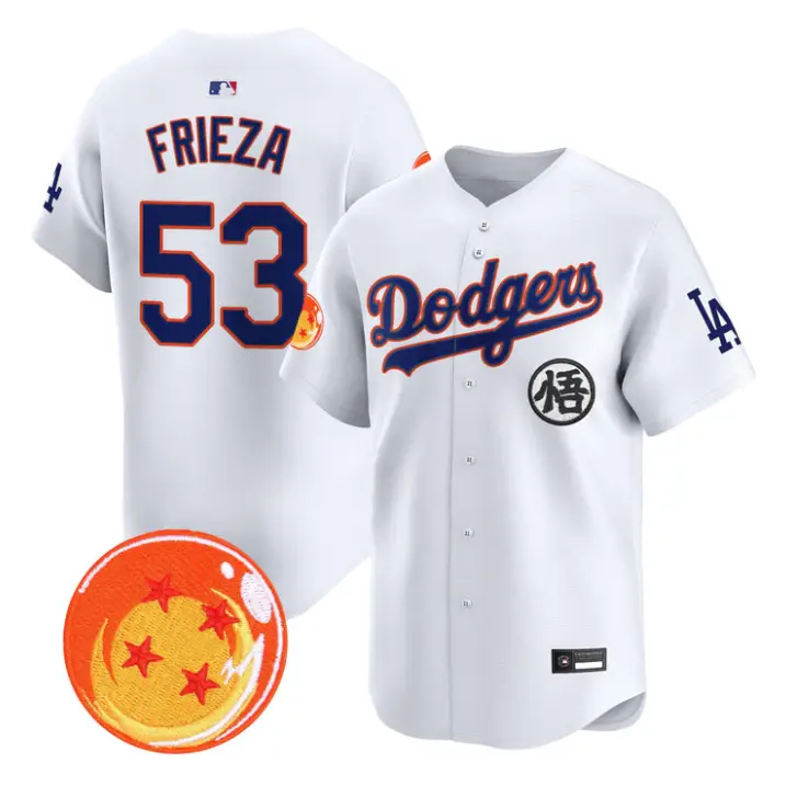 Frieza Jersey #53 Dodgers Dragon Ball Vapor Premier Limited Stitched by My Store