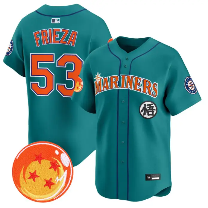 Frieza Jersey #53 Seattle Mariners Dragon Ball Vapor Premier Stitched by My Store