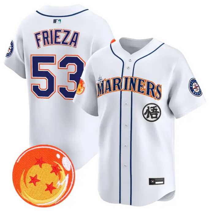 Frieza Jersey #53 Seattle Mariners Dragon Ball Vapor Premier Stitched by My Store