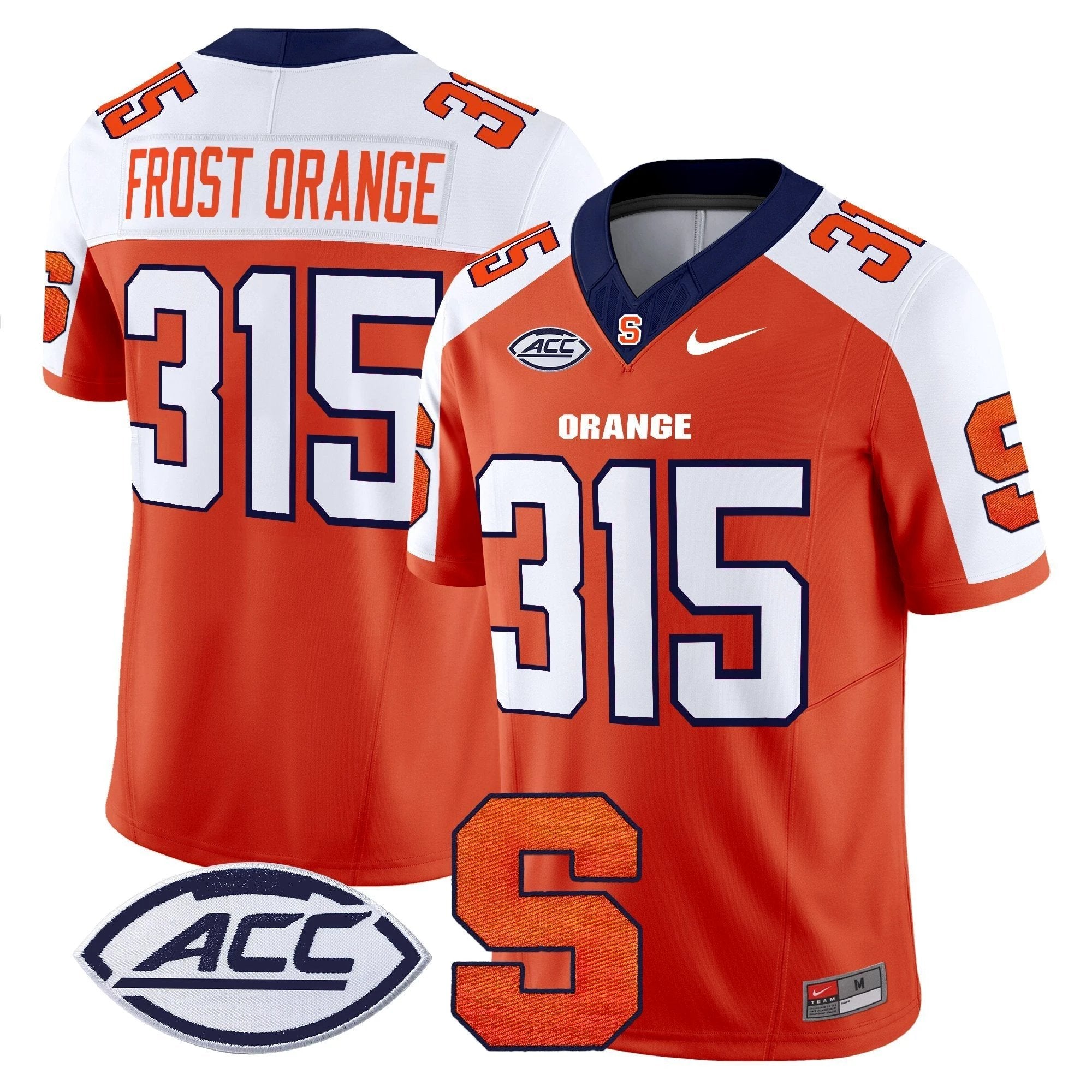 Frost Orange Jersey #315 Syracuse Orange 2025 Limited Stitched Orange Alternat by My Store