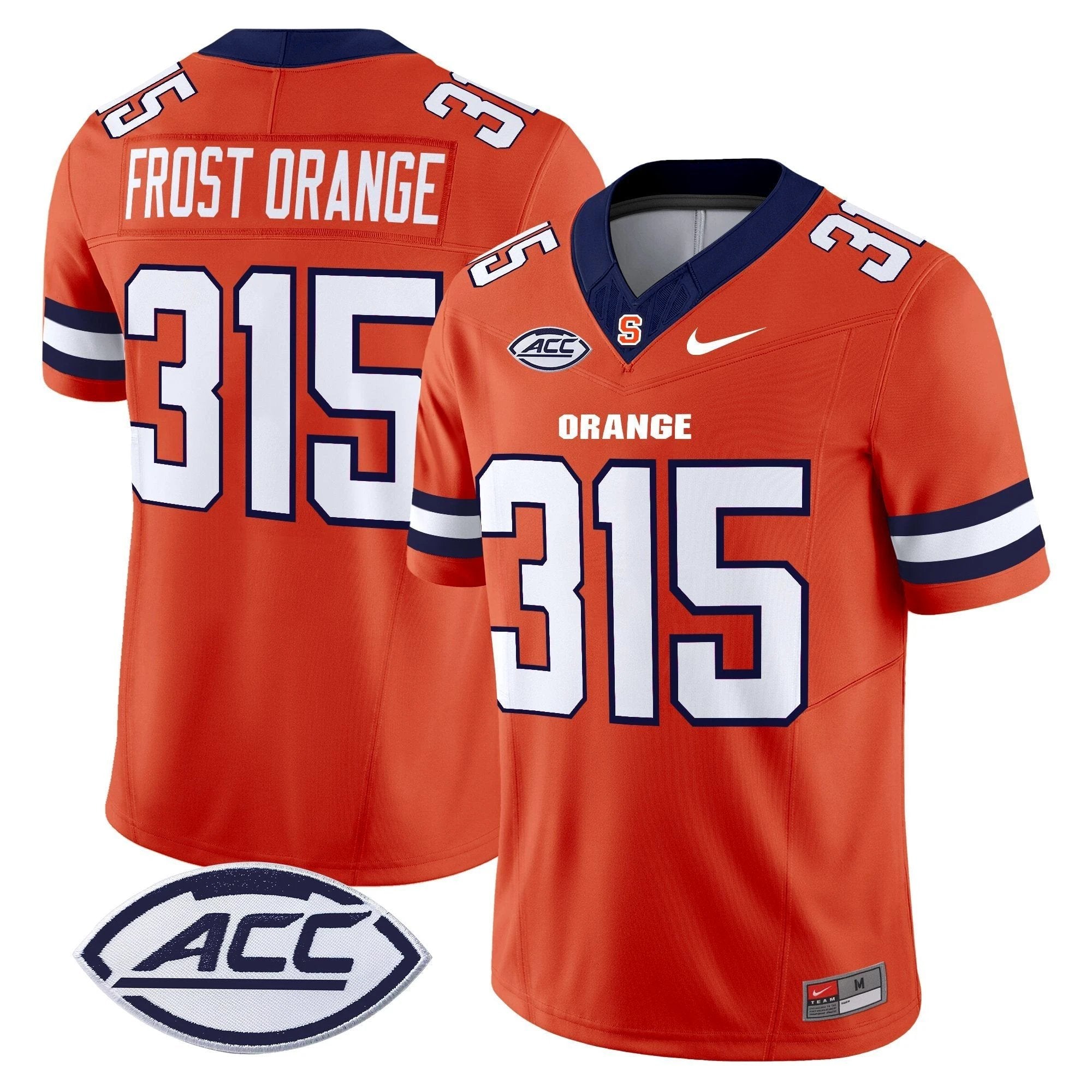 Frost Orange Jersey #315 Syracuse Orange 2025 Limited Stitched Orange by NCAA Football Jersey