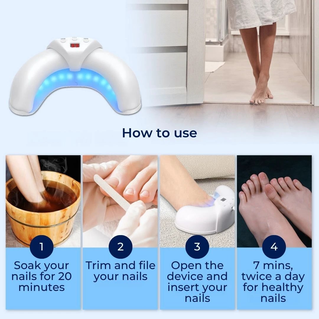 FungiFree | Laser Nail Fungus Device – Dual‑Wavelength Penetration – Compact Home Use – Fungal Nail Restoration Bowlift by Bowlift
