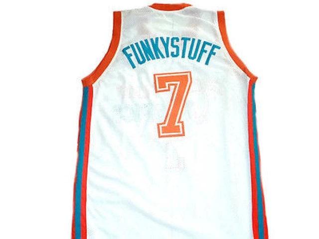 Funkystuff Jersey #7 Flint Tropics Semi Pro Basketball White by My store basketball