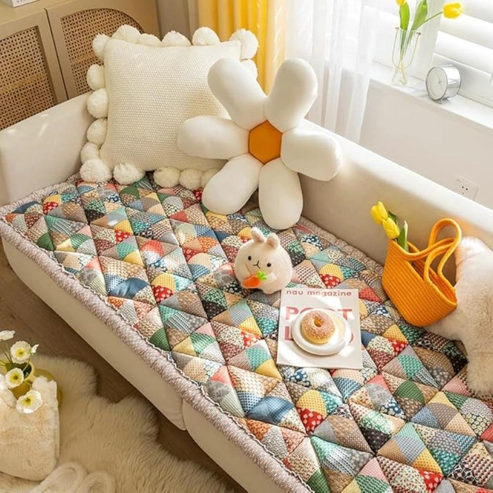 Colorful Retro Pastoral Style Sofa Cover by Casa & Beyond