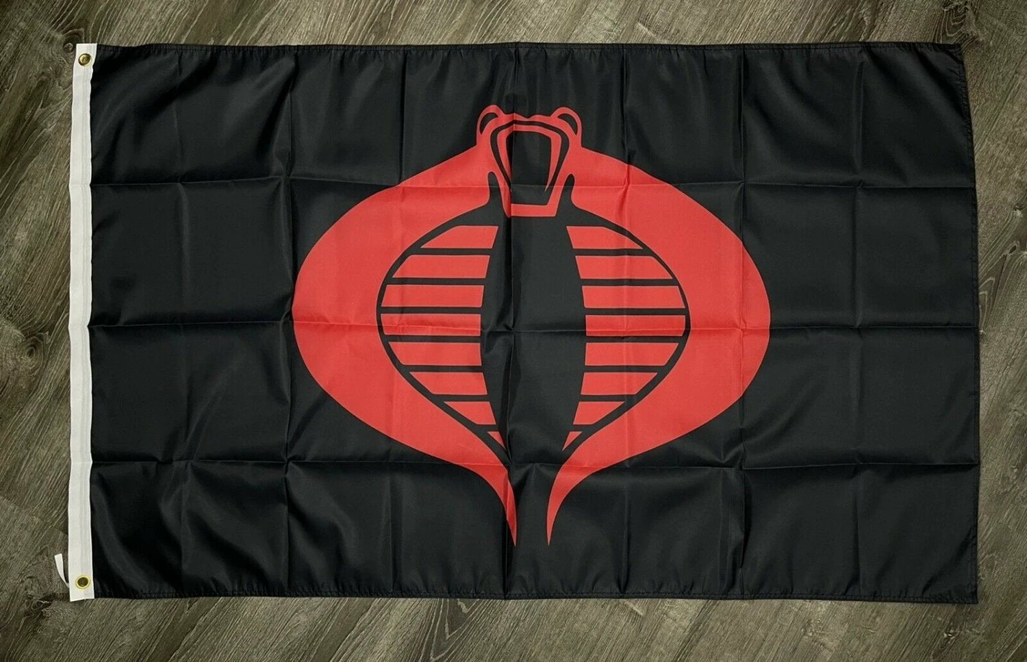 G.I. Joe Cobra Flag 3x5 ft Black Red Banner Man-Cave Garage Collectible Toy New by flagsjustdoit