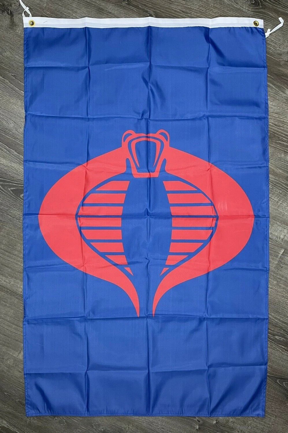 G.I. Joe Cobra Flag 3x5 ft Vertical Blue Banner Action Hero Toy Kids Man-Cave by flagsjustdoit