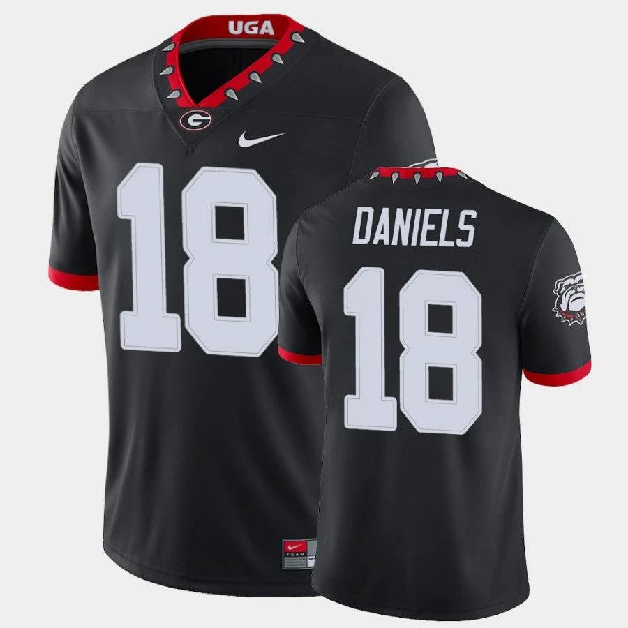 Georgia Bulldogs #18 JT Daniels Black College Football Alternate Game Jersey by My Store