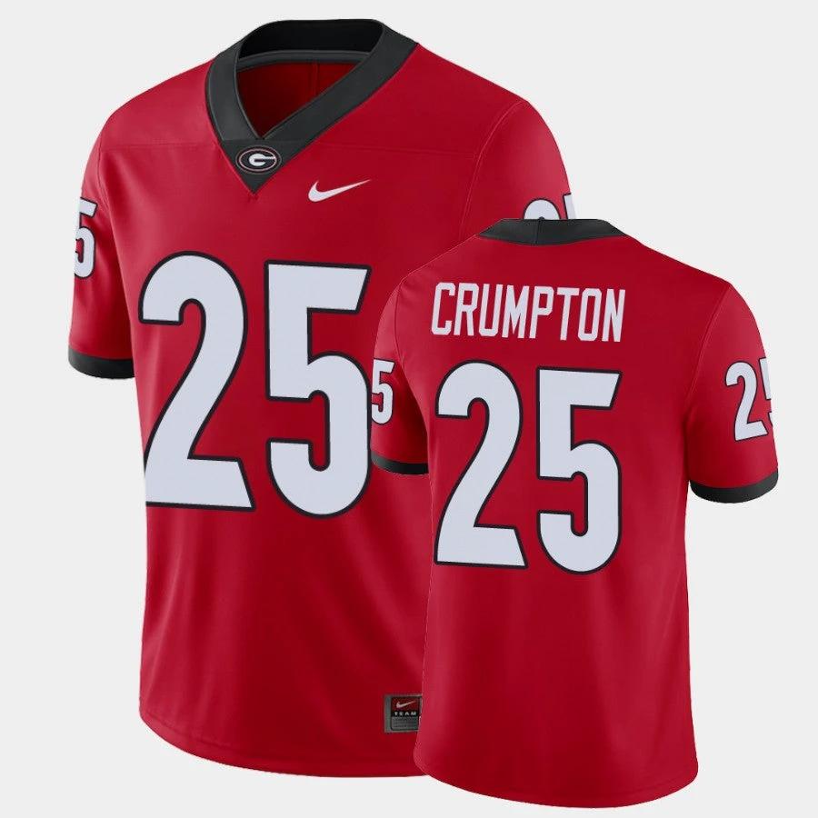 Georgia Bulldogs #25 Ahkil Crumpton Red College Football Alumni Player Jersey by My Store