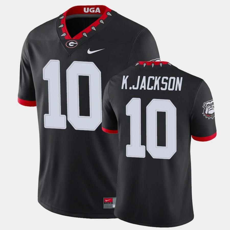Georgia Bulldogs #10 Kearis Jackson Black College Football Alternate Game Jersey by My Store