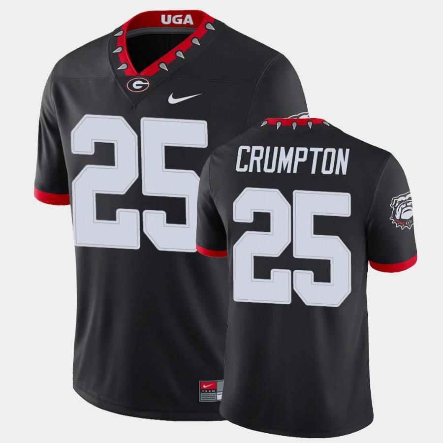 Georgia Bulldogs #25 Ahkil Crumpton Black College Football Alternate Game Jersey by My Store