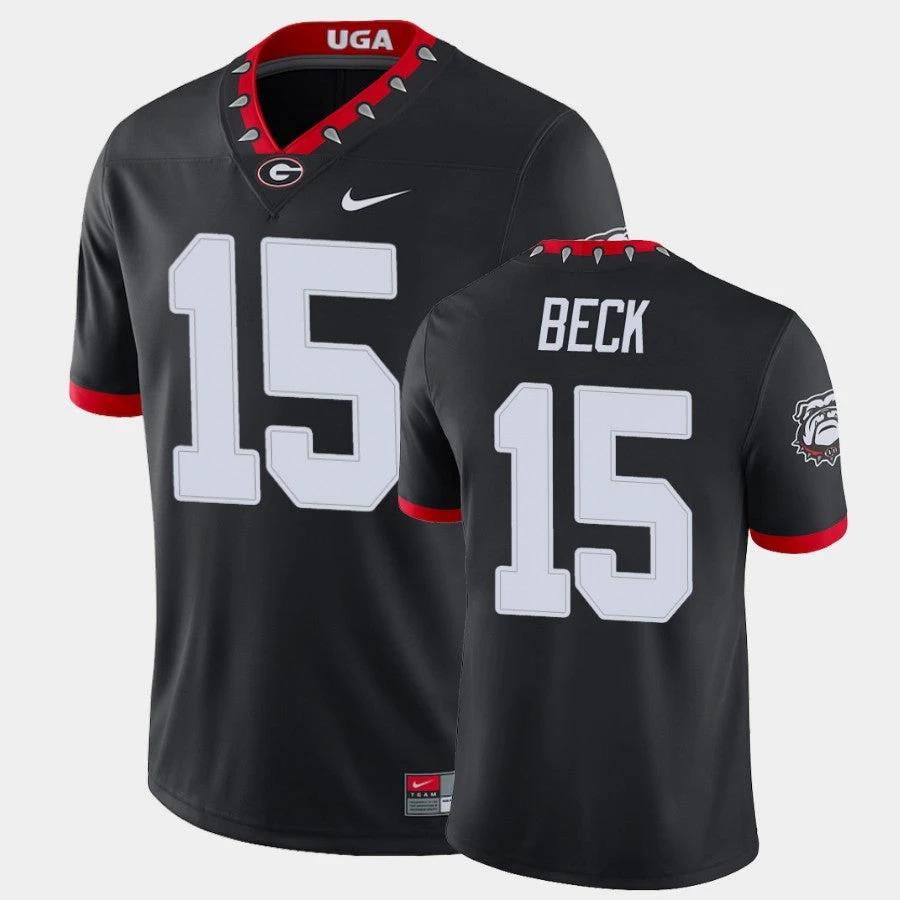 Georgia Bulldogs #15 Carson Beck Black College Football Alternate Game Jersey by My Store